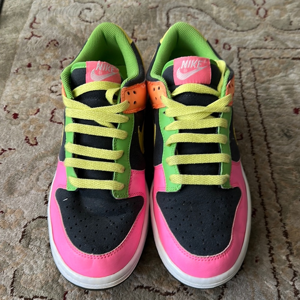 Nike Dunk Low GS - highlighter yellow/green/orange/pink/black